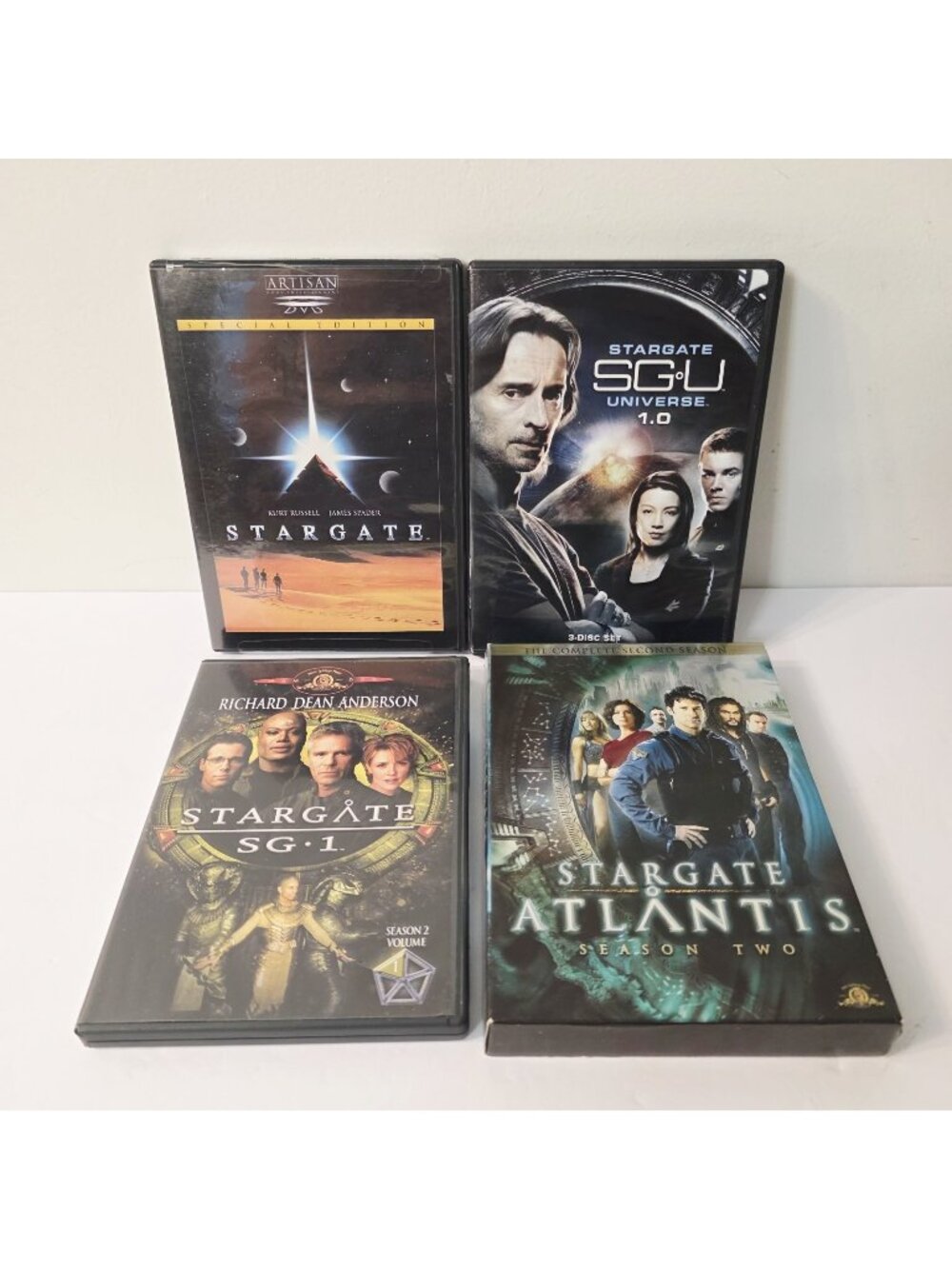 4 Stargate Dvd Movies SG1 Season 2 SG.Universe 3 Disc Atlantis Season 2 Movie